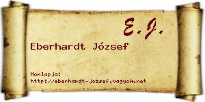 Eberhardt József névjegykártya