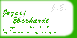 jozsef eberhardt business card